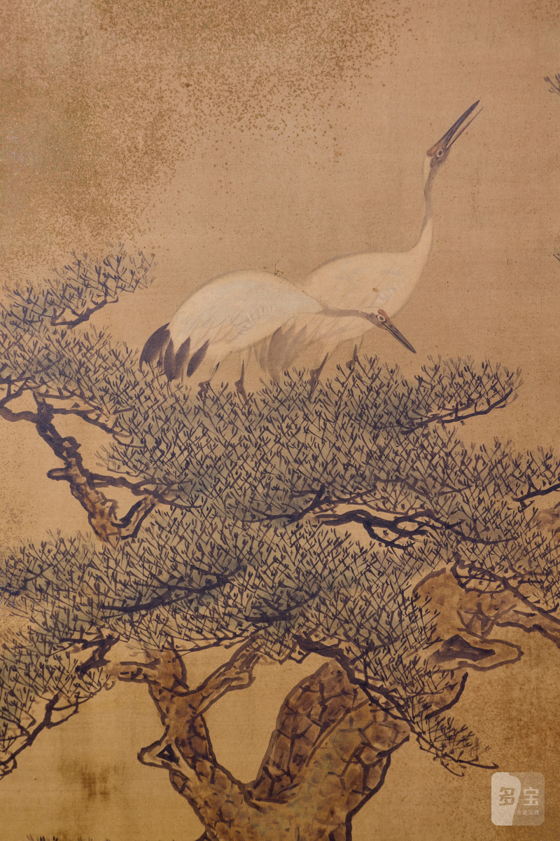 A SIX-FOLD SCREEN DEPICTING CRANES ON PINE TREES  JAPAN, 20TH CENTURY - 图2